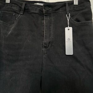 Distressed Black Jeans